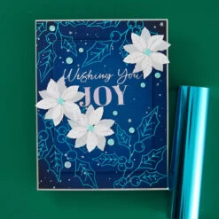 Joyful Holly - Glimmer Hot Foil Kit Of The Month (Plates & Die Only) 14 Joyful Holly - Glimmer Hot Foil Kit Of The Month (Plates & Die Only) -Woodland Scenics Shop GOM JUL24 Product 1200x1200 Project 5