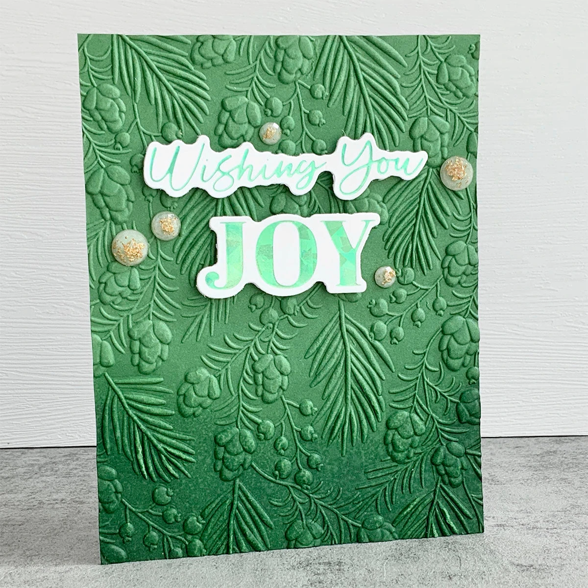 Joyful Holly - Glimmer Hot Foil Kit Of The Month (Plates & Die Only) 6 Joyful Holly - Glimmer Hot Foil Kit Of The Month (Plates & Die Only) - Image 6