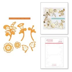 Glimmer Edge Stylized Floral - Glimmer Hot Foil Kit Of The Month (Plates & Dies Only)