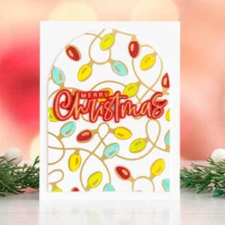 Festive Lights - Glimmer Hot Foil Kit Of The Month (Plates & Die Only) -Woodland Scenics Shop GOM OCT24 Product 1200x1200 Project 2