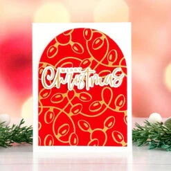 Festive Lights - Glimmer Hot Foil Kit Of The Month (Plates & Die Only) -Woodland Scenics Shop GOM OCT24 Product 1200x1200 Project 3