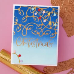 Festive Lights - Glimmer Hot Foil Kit Of The Month (Plates & Die Only) -Woodland Scenics Shop GOM OCT24 Product 1200x1200 Project 6
