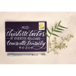 Sakura Gelly Roll Pens Hot Metallic, 5pk (Gold, Silver, Blue, Emerald, Purple) 8 Sakura Gelly Roll Pens Hot Metallic, 5pk (Gold, Silver, Blue, Emerald, Purple) -Woodland Scenics Shop GellyRoll Metallic Envelope HeatherBrock 1