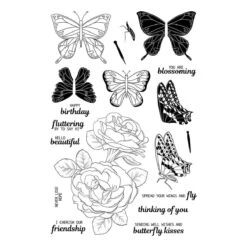 Butterfly Kisses Stamp & Die Set By Simon Hurley -Woodland Scenics Shop HUR80701 butterfly kisses Color