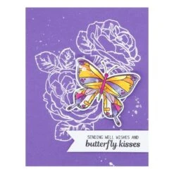 Butterfly Kisses Stamp & Die Set By Simon Hurley -Woodland Scenics Shop HUR80701 butterfly kisses Project