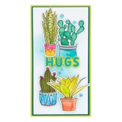 Ranger Succulents Clear Stamps By Simon Hurley Create. -Woodland Scenics Shop HUR80756 succulents Project
