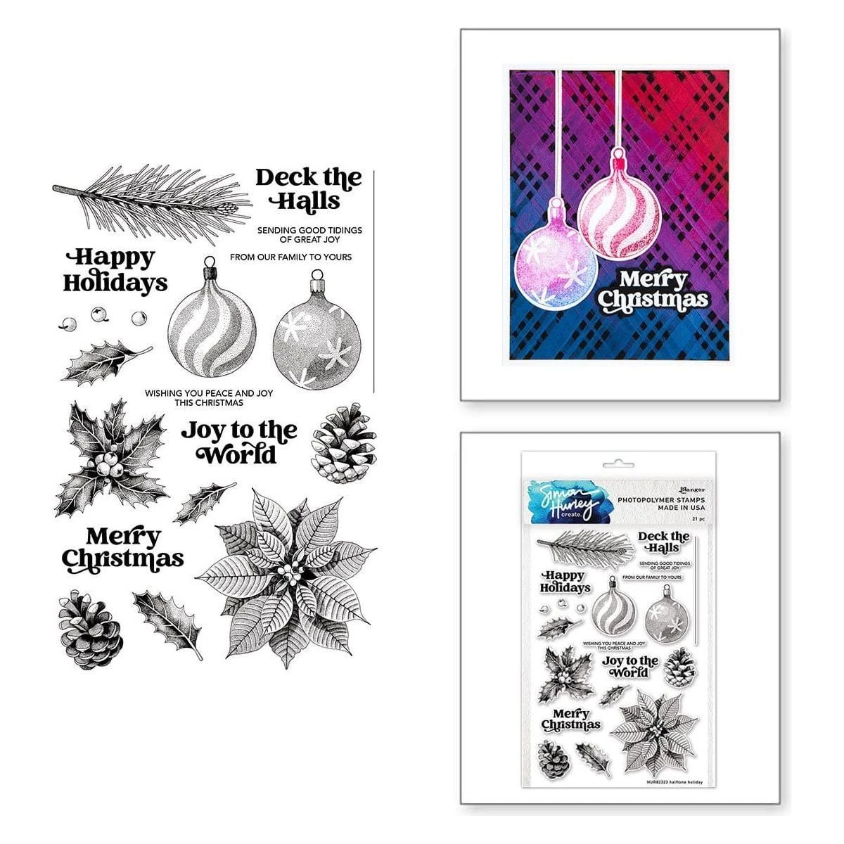 Ranger Clear Stamp Set Halftone Holiday By Simon Hurley Create. 1 Ranger Clear Stamp Set Halftone Holiday By Simon Hurley Create.