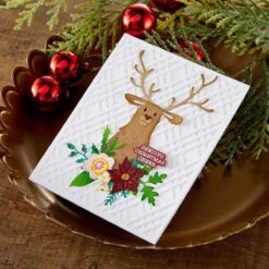 Floral Stag Etched Dies From Joyful Christmas Collection By Simon Hurley -Woodland Scenics Shop HUR82330 S4 1252 S5 544 f019eb16 dcc8 4c9e bdbc 1c9028cf575f