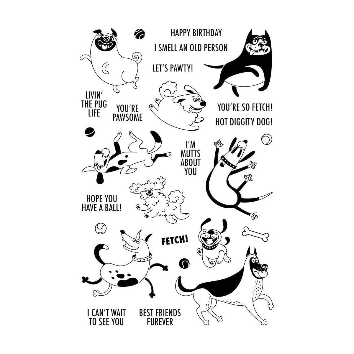 Ranger Hot Diggity Dog! Clear Stamps By Simon Hurley Create. 8 Ranger Hot Diggity Dog! Clear Stamps By Simon Hurley Create. - Image 8