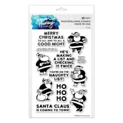 Ranger Silly Santas Clear Stamp Set By Simon Hurley Create. -Woodland Scenics Shop HUR84419 Simon Hurley silly santas Pac
