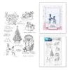 Ranger Sketched Christmas Clear Stamp Set By Simon Hurley Create.