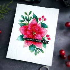 Poinsettia Bloom Etched Dies From The De-Light-Ful Christmas Collection By Yana Smakula -Woodland Scenics Shop HeejungHunsbergerDelightfulChristmasCollectionD3