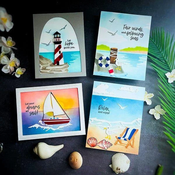 Fair Winds Sentiments Clear Stamp And Die Set From The Fair Winds Collection By Dawn Woleslagle 2 Fair Winds Sentiments Clear Stamp And Die Set From The Fair Winds Collection By Dawn Woleslagle - Image 2