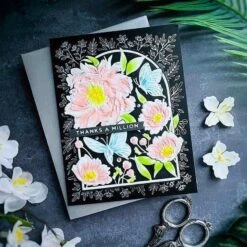 Floral For You 3D Emboss & Cut Folder From The Sealed 3D Botanical Collection -Woodland Scenics Shop HeejungHunsbergerSBSealed3DBotanicalCollectionA2