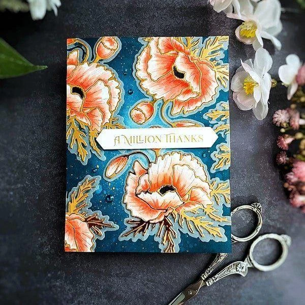 Poppy Background Press Plate From The Yana's Poppies Collection By Yana Smakula 3 Poppy Background Press Plate From The Yana's Poppies Collection By Yana Smakula - Image 3