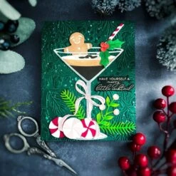 Christmas Cocktails Etched Dies From The Happy Hour Collection -Woodland Scenics Shop Heejung Hunsberger Happy Hour Collection C1