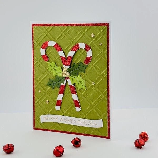 Argyle Plaid 3D Embossing Folder From The Home For The Holidays Collection 5 Argyle Plaid 3D Embossing Folder From The Home For The Holidays Collection - Image 5