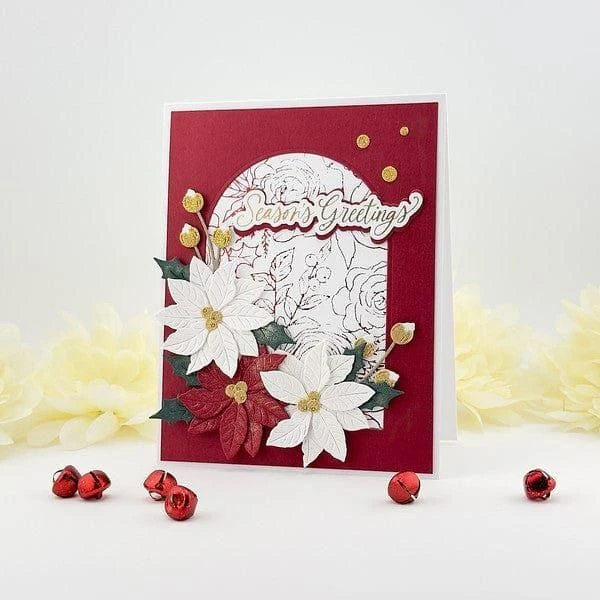 Winter Rose Background Press Plate From The Handmade Holidays Collection 5 Winter Rose Background Press Plate From The Handmade Holidays Collection - Image 5