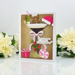 Christmas Cocktails Etched Dies From The Happy Hour Collection -Woodland Scenics Shop IMG 0489