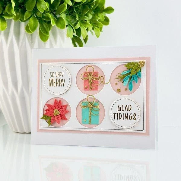 Festive Circle Sentiments Press Plates & Die Set From The Essential Holiday Collection By Lisa Horton 4 Festive Circle Sentiments Press Plates & Die Set From The Essential Holiday Collection By Lisa Horton - Image 4