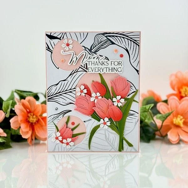 Paper Rose - Floral Backgrounds Silver Foil 12x12 Paper Collection 2 Paper Rose - Floral Backgrounds Silver Foil 12x12 Paper Collection - Image 2