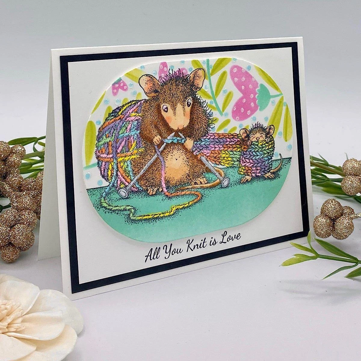 Knit One Cling Rubber Stamps From The House-Mouse Winter Collection 4 Knit One Cling Rubber Stamps From The House-Mouse Winter Collection - Image 4