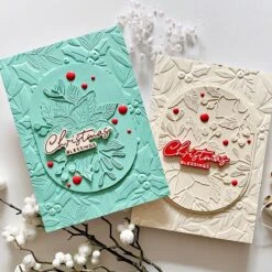 Holly & Foliage 3D Embossing Folder From The De-Light-Ful Christmas Collection By Yana Smakula -Woodland Scenics Shop IMG 2104