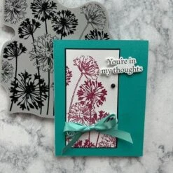Stampendous Agapanthus Cling Rubber Stamp Set From The Beautiful Backgrounds Collection -Woodland Scenics Shop IMG 2151