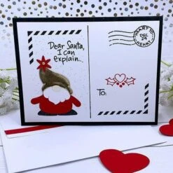 Gnome Hugs Etched Dies From The Holiday Hugs Collection By Stampendous -Woodland Scenics Shop IMG 4581