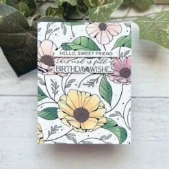 Cosmos Backdrop Press Plate From The Pressed Posies Collection -Woodland Scenics Shop IMG 5051