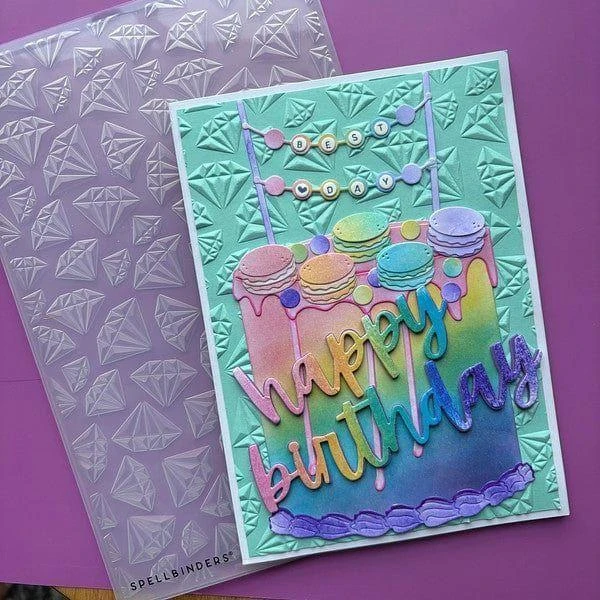 Born To Sparkle 3D Embossing Folder From The Bougie Birthday Collection By Nina Boettcher 2 Born To Sparkle 3D Embossing Folder From The Bougie Birthday Collection By Nina Boettcher - Image 2