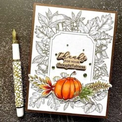 Autumn Thanks Frame Press Plate From The BetterPress Autumn Collection -Woodland Scenics Shop IMG 5749Large