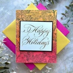 Copperplate Happy Holidays Press Plate From The Copperplate Holiday Sentiments Collection By Paul Antonio 10 Copperplate Happy Holidays Press Plate From The Copperplate Holiday Sentiments Collection By Paul Antonio -Woodland Scenics Shop IMG 6543