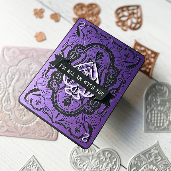 Shuffling Sentiments Press Plate & Die Set From The Jack Of All Trades Collection By Jaycee Gaspar 2 Shuffling Sentiments Press Plate & Die Set From The Jack Of All Trades Collection By Jaycee Gaspar - Image 2