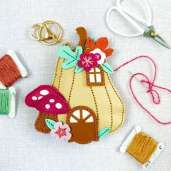 Felt Pumpkin Lane House Etched Dies From The Felt Stitch & Create Collection By Nichol Spohr -Woodland Scenics Shop IMG 7922