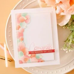 Balloon Garland & Sentiments Stencil From The It’s My Party Collection By Carissa Wiley -Woodland Scenics Shop It s My Party Carissa Wiley 10