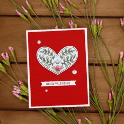 One Love, One Heart Die Set - (Dies Only) -Woodland Scenics Shop Jackie Pasko 2022 Jan CDOM EOM Card2 95705.1643756069.1280.1280