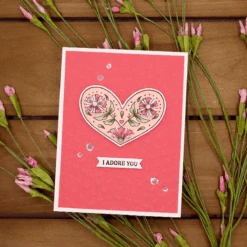 One Love, One Heart Die Set - (Dies Only) -Woodland Scenics Shop Jackie Pasko 2022 Jan CDOM EOM Card3 79906.1643756135.1280.1280