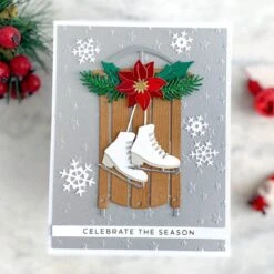 Winter Welcome Sled Etched Dies From The Celebrate The Season Collection 12 Winter Welcome Sled Etched Dies From The Celebrate The Season Collection -Woodland Scenics Shop JeanManis 2022 JULY CelebratetheSeason WinterWelcomeSled