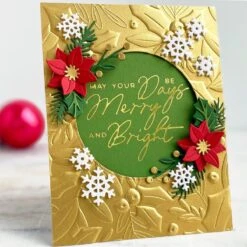 Holly & Foliage 3D Embossing Folder From The De-Light-Ful Christmas Collection By Yana Smakula -Woodland Scenics Shop JeanManis 2023 JULY De Light Ful Collection 1
