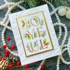 Holly & Foliage 3D Embossing Folder From The De-Light-Ful Christmas Collection By Yana Smakula -Woodland Scenics Shop Jennifer Kotas 2023 YanaSmakula De Light FulChristma 1