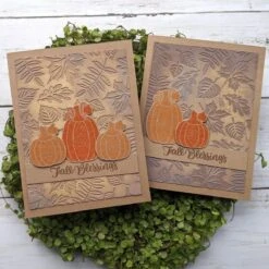 Falling Leaves Embossing Folder From The Fall Traditions Collection -Woodland Scenics Shop Jessica Gerstner 2021 FallTraditions 10414.1638387511.1280.1280