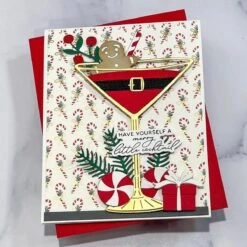 Christmas Cocktails Etched Dies From The Happy Hour Collection -Woodland Scenics Shop Jill Hilliard 0824 Happy Hour 2