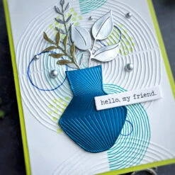 Lined Circles Embossing Folder From The Modern Botanicals Collection By Dina Wakley -Woodland Scenics Shop Jun25ModernBotanicalsCollectionA5