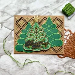 Stitched Starry Argyle Etched Dies From The Stitched For Christmas Collection -Woodland Scenics Shop Justine Dvorak Stitched For Christmas 7