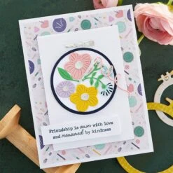 Sew Happy - Card Kit Of The Month Club -Woodland Scenics Shop KOM SEPT22 Product 1200x1200 Project 1