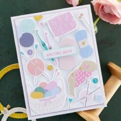 Sew Happy - Card Kit Of The Month Club -Woodland Scenics Shop KOM SEPT22 Product 1200x1200 Project 2