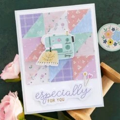 Sew Happy - Card Kit Of The Month Club -Woodland Scenics Shop KOM SEPT22 Product 1200x1200 Project 4