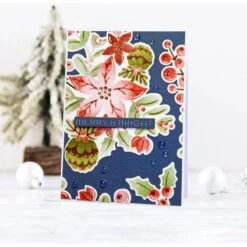 Christmas Florals Stencil From Classic Christmas Collection Etched Diesfrom The Classic Christmas Collection -Woodland Scenics Shop Kaja Drnovsek 2023 Classic Christmas 2