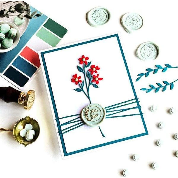 Pistachio Wax Beads From The Sealed By Spellbinders Collection 2 Pistachio Wax Beads From The Sealed By Spellbinders Collection - Image 2